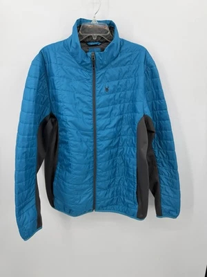 Spyder Full Zip Rebel Insulator Jacket Men’s XL Blue Gray Water Repellent Ski - Image 1 of 4