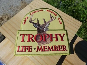 Vintage Patch North American Hunting Club Trophäe Life Member Buck Head 6 inch - Bild 1 von 2