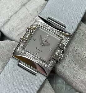 Omega Constellation Quadra 1835.76.56 Quartz MOP Diamond Women's Watch - Picture 1 of 8