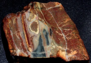 S07b ~ 2,4 Unzen dicke Platte Jaspis/Achat ~ Biwabik, Minnesota - Bild 1 von 18