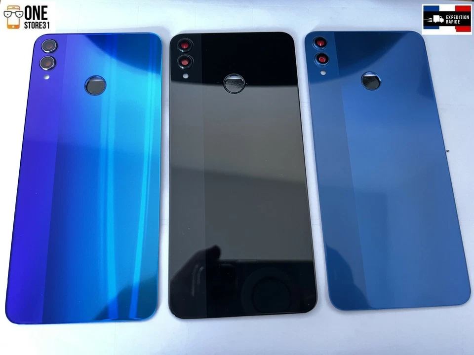 vitre arrière De protection couvercle cache batterie pour Honor 8X