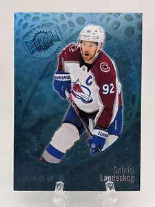 💥 2022-23 Skybox Metal Gabriel Landeskog SP BLUE Spectrum #64; Avalanche - Picture 1 of 2