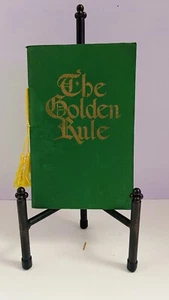Tarjeta de felicitación de Navidad vintage - Tha Golden Rule - 1959 F.C. Litografía Owen EE. UU. #4 - Imagen 1 de 7