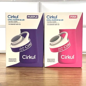 Cirkul Chill Sleeve & Comfort-Grip Lid for 22oz Bottle- NEW IN BOX- 2pk - Picture 1 of 1