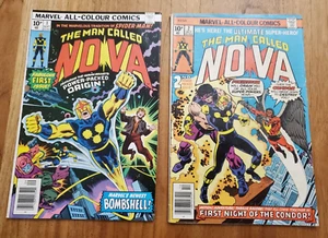 Marvel Comics The Man Called Nova no. 1 & No. 2 1976 Marv Wolfman - Picture 1 of 15