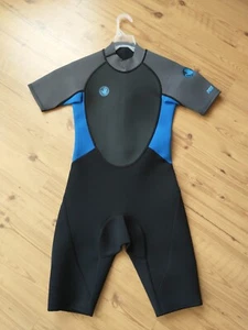 NWT Youth Body Glove Pro 3 2:1 Spring Suit Swim Dive Wetsuit - SM Gray/Blue/BK - Picture 1 of 6