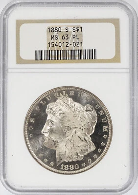1880-S Morgan Silver Dollar NGC MS63PL - Image 1 of 2
