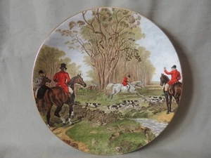 Staffordshire decorative plate est 1875 hand decorated England - Picture 1 of 8