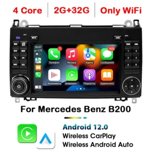 7 Zoll Autoradio Wireless Carplay 2 DIN Android 12 für Mercedes Sprinter Benz B200 - Bild 1 von 26