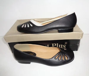 Zapatos planos informales negros Comfort Plus para dama talla 3 - Imagen 1 de 7