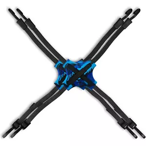 Tack Strap - rutschfeste Spanngurte für Outdoor Ausrüstung - 2er Pack (Blue Eclipse) - Bild 1 von 6