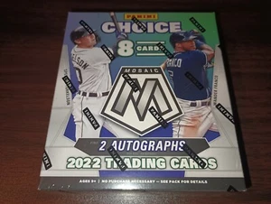 2022 Panini MOSAIK Baseball Wahl Hobby Box 8 Karten (2 Autogramm av) - Bild 1 von 4