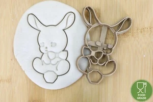 Hase Bunny sitzt Keksstempel/Ausstechform keksausstecher PLA ca.8cm - Bild 1 von 1