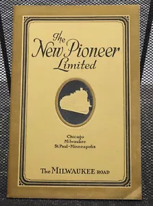 Milwaukee Road New Pioneer Limited Booklet 1927 Chicago Milwaukee St Paul Minnea - Picture 1 of 7
