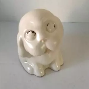 Vintage Puppy Dog beagle Ornament Figurine Hound big eyes sad Cute Kitsch Retro - Foto 1 di 5