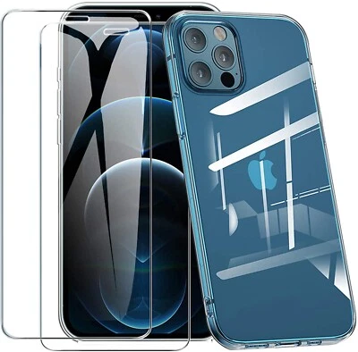 COVER CUSTODIA PER APPLE IPHONE 11 11 PRO MAX XR XS + PELLICOLA VETRO TEMPERATO - Immagine 1 di 4