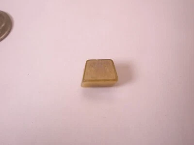 Blonde Agate Polished Stone Block Quality Vintage Tie Tack Lapel Pin r43 - Image 1 of 4