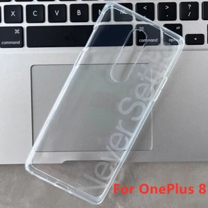 Transparent Back Case For OnePlus 8/8 Pro/8T Original Slim Shockproof Cover - Picture 1 of 15