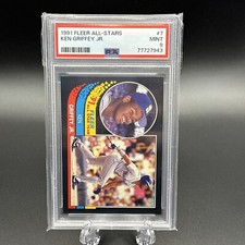 1991 Fleer All Stars #7 KEN GRIFFEY, JR PSA 9