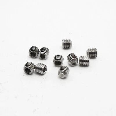 THE RUSTY BOLT SHOP M3 x 3mm, Socket Set Screws Cup Point, A2 304 18-8, Stainless Steel