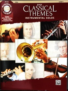 easy Classical Themes . Instrumental solos for cello with C.D. - Picture 1 of 3