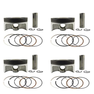 Juego de 4 pistones y anillos para Honda CBR1000RR Fireblade 2004-2007 +25 75,25 mm - Imagen 1 de 8