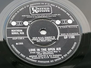 PAUL McCARTNEY 1966 UK 45 LOVE IN THE OPEN AIR 1 G 1 G - Picture 1 of 10