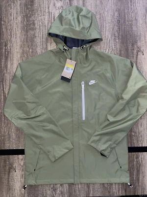 Chaqueta de lluvia Nike Sportswear Storm-FIT Legacy talla pequeña $160 verde DM5499-334 NUEVA CON ETIQUETAS Foto 1 de 4
