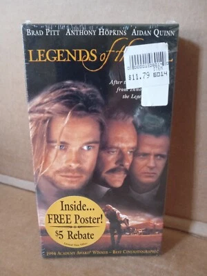 Legends of the Fall VHS Factory Sealed Collectable Poster Watermark - Image 1 of 3