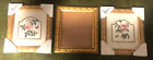 2 Matching Floral Prints In Matching Gold Art Deco Style Frames And 3Rd Frame