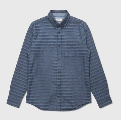 Original Penguin Long Sleeve Flannel Shirt - NWT Mens Large Blue - #48563-D8 - Image 1 of 3