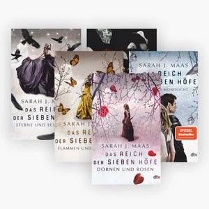 Sarah J. Maas Das Reich der sieben Höfe Band 1-5 plus 1 exklusives Postkartenset - Imagen 1 de 1
