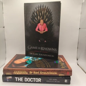 Dr Karl Kruszelnicki x 3 The Doctor Curious & curiouser Game of Knows Free Post - Picture 1 of 11