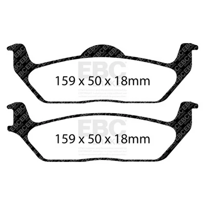 EBC Brakes DP61697 6000 Series Greenstuff Truck/SUV Brakes Disc Pads - Image 1 of 3