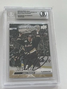 Tarjeta firmada por Chris Pronger Beckett Slabbed Day With The Cup Flashbacks IP automática a - Imagen 1 de 3