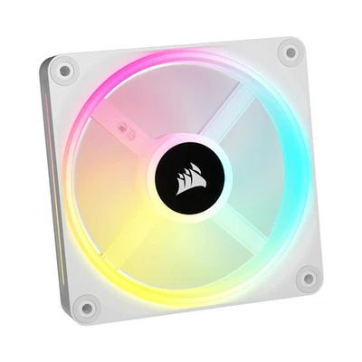 Corsair Lüfter 120mm Fan iCUE LINK QX120 RGB 1x12 w Weiß (Gebraucht) - Bild 1 von 4