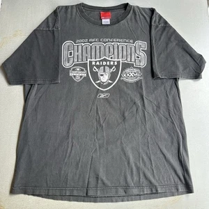 Vintage Oakland Raiders Shirt 2002 AFC Champions Size XL Super Bowl Vintage NFL Y2K - Bild 1 von 5