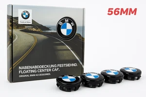 Genuine Floating BMW 7 Series Level Alloy Wheel Centre Caps 56mm Set of 4 - Picture 1 of 1