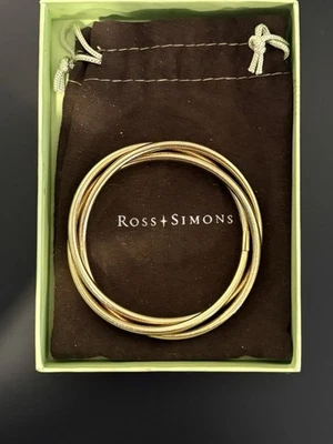 Pulsera Oro Amarillo 14k - Brazalete Malla Hinchado Nuevo en Caja Ross Simmons Foto 1 de 3