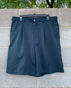 Nike Golf Shorts Men's 36 Navy Fit Dry Pleated Front Regular Fit 198589-414 - Picture 1 of 11