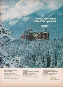 1970 Bamff Springs Hotel Ski Resort Color Ad - Picture 1 of 1