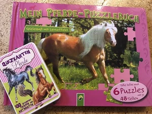 Pferdepuzzelbuch Mit Spiel Im Top Zustand - Bild 1 von 3