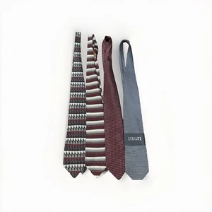 Lot Of 4 - Bergamo New York ties - 1 NWT, 3 Gently Used - Pet Free & Smoke Free - Picture 1 of 3