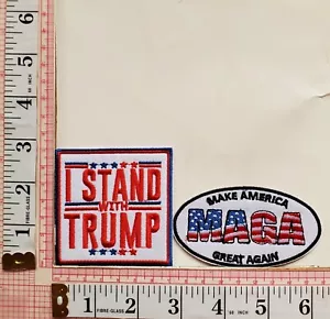 I Stand With Trump Maga Great Jacket Vest Hat Patches Appliques Lot Iron On lot - Picture 1 of 1
