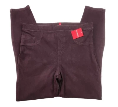 NUEVO CON ETIQUETAS Spanx Mujer Vino Borgoña Tobillo Jeanish Leggings Talla Grande 20018R Foto 1 de 4