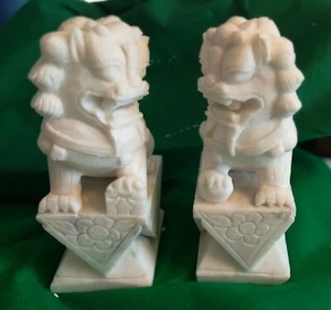 China jade stone hand-carved Foo Dog lion. One of a kind. Fu Dog - Picture 1 of 7