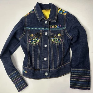 Coogi Denim Jacket Kids Embroidered Childrens Size 6 Studded Super Cool - Picture 1 of 4