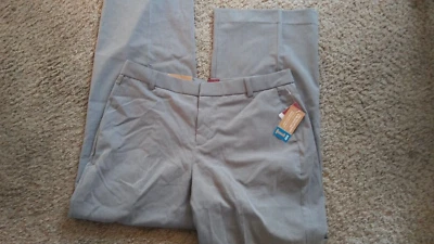 Pantalones de cadera relajados Merona Fit 1 justo debajo de la cintura para mujer gris talla 12 nuevos con etiquetas Foto 1 de 3