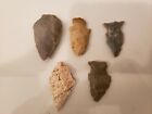 Arrowheads Authentic Lot Of 5