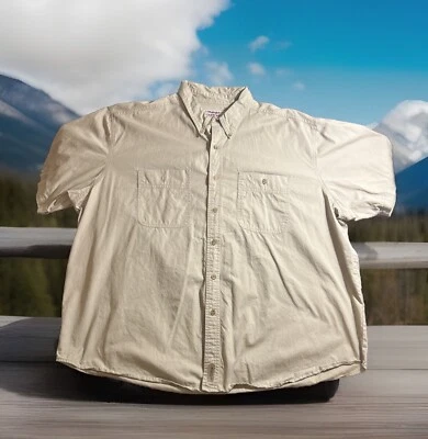 Camisa de exterior de manga corta Wrangler Rugged Wear para hombre talla 19-19,5 3X Foto 1 de 4